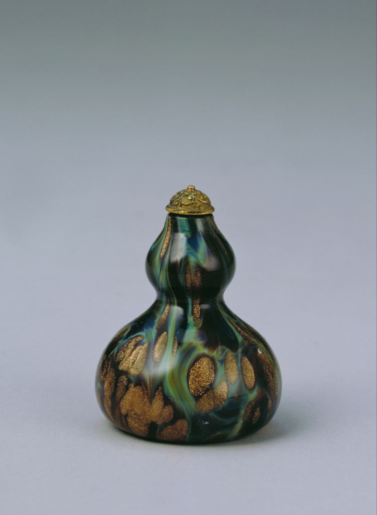 图片[1]-Stirred glass gourd type smoking pot-China Archive